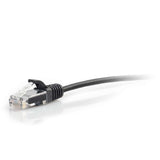 C2G 8-Feet Cat5e Snagless Unshielded (UTP) Slim Network Patch Cable, Black (01063)