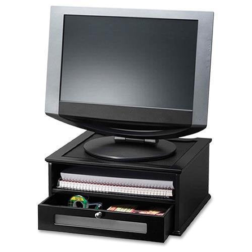 Victor Midnight Black Monitor Riser -Monitor -Black -Desktop