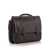Solo Premium Leather 16" Laptop Briefcase, Espresso, D535-3