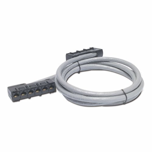 Apc Data Distribution Cable, CAT5E UTP Cmr Gray, 6XRJ-45 Jack To 6XRJ-45 Jack, 9