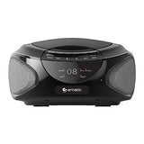 Ematic EBB9224BK CD Bluetooth Boombox (Black)