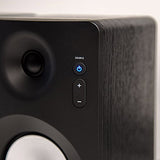 Crosley S100A-BK Bluetooth Enabled Powered Stereo Speakers, Black (Pair)