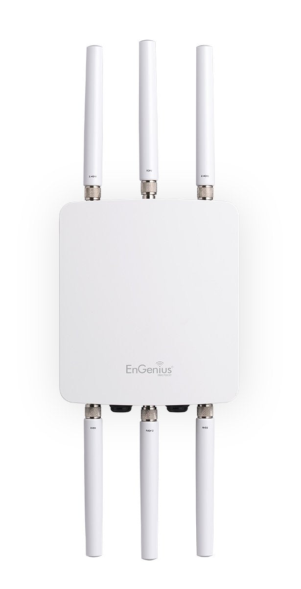 EnGenius High-Powered, Long-Range, Ruggedized 3 x 3 Dual-Band Wireless AC1750 Outdoor Access Point, 29 dBm, IP68, Gigabit Port, 802.3af/at PoE(ENH1750EXT)