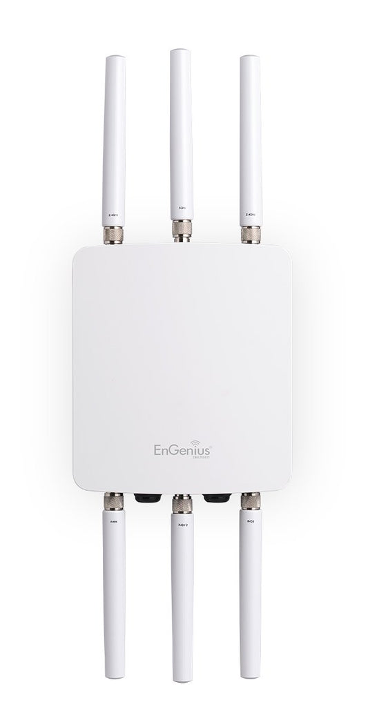 EnGenius High-Powered, Long-Range, Ruggedized 3 x 3 Dual-Band Wireless AC1750 Outdoor Access Point, 29 dBm, IP68, Gigabit Port, 802.3af/at PoE(ENH1750EXT)