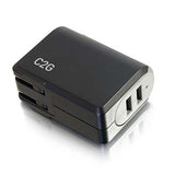 C2G 20276 2-Port USB Wall Charger - AC to USB Adapter, 5V 4.8A Output