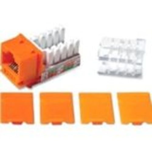 New - CAT6 Keystone Jack Orange - 29315