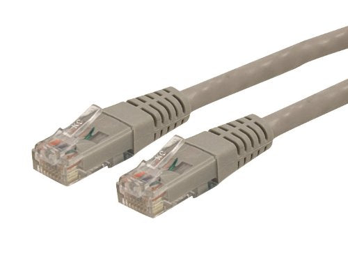 Cat6 Ethernet Cable - 10 ft - Gray - Patch Cable - Molded Cat6 Cable - Network Cable - Ethernet Cord - Cat 6 Cable - 10ft