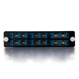C2G 31105 Q-Series 12-Strand, SC Duplex, PB Insert, Multimode/Single-mode Adapter Panel, TAA Compliant, Blue
