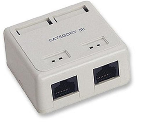 Intellinet Cat5e Surface Mount - 2 port
