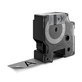 Dymo Rhino Tape Vinyl Label Cassette, 1-Inch 24mm, Gray (1805425)