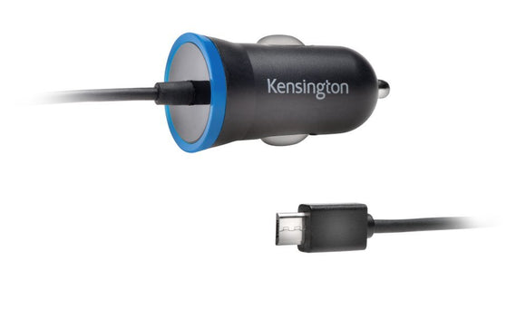 Kensington PowerBolt 2.6A 13W Car Charger with Hardwired Micro USB Cable (K38226WW)