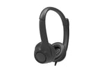 Logitech - 991-000290 - Edu Focused USB Headset with Microphone (5 Pk)- Black