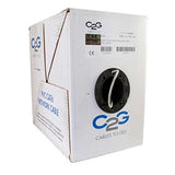 C2G 56020 Cat6 Bulk Unshielded (UTP) Ethernet Network Cable with Solid Conductors, Plenum CMP-Rated, TAA Compliant, Gray (100 Feet, 304.8 Meters)