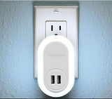 ALURATEK - USB LED Night Light w/Dual USB Charging