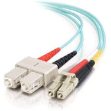 30m Duplex Fiber Lc/Sc Mmf M/M 50/125 Aqua Patch Cable