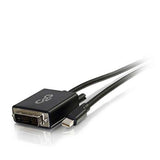 C2G 54336 Mini DisplayPort Male to Single Link DVI-D Male Adapter Cable, TAA Compliant, Black (10 Feet, 3.04 Meters)