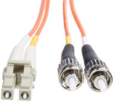 Duplex Multimode 62.5/125 Fiber Optic Patch Cable LC/ST