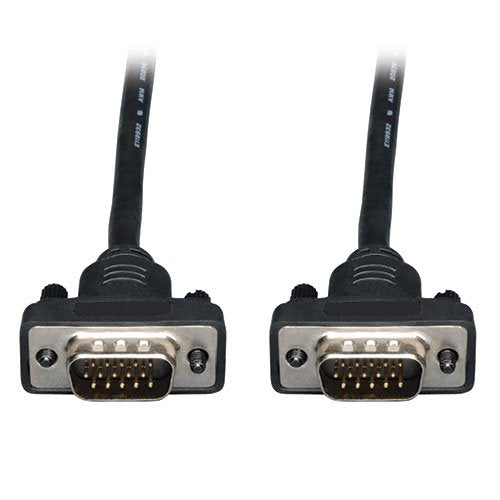 Tripp Lite P502-010-SM M/M 10-Feet Low Profile VGA RGB Coaxial Monitor Cable Black
