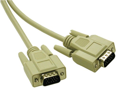 C2G 02635 Economy HD15 SVGA M/M Monitor Cable, Beige (6 Feet, 1.82 Meters)