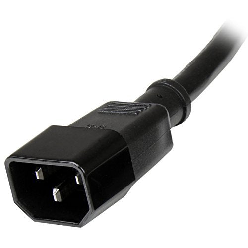 StarTech.com PXT100143 3 Feet 14AWG - C14 to C13 PDU Style Computer Power Extension Cable