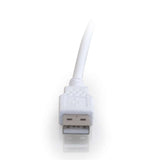 C2G 26686 USB Extension Cable - USB 2.0 A Male to A Female Extension Cable, White (9.8 Feet, 3 Meters)
