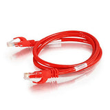 C2G 27865 Cat6 Crossover Cable - Snagless Unshielded Network Crossover Patch Cable, Red (25 Feet, 7.62 Meters)