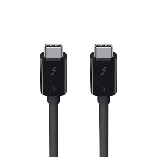 BELKIN F2CD084BT0.8MBK Belkin Thunderbolt 3 Cable (100W Thunderbolt Cable, USB-C to USB-C Cable), 2.6ft/0.8M,