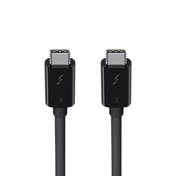 BELKIN F2CD084BT0.8MBK Belkin Thunderbolt 3 Cable (100W Thunderbolt Cable, USB-C to USB-C Cable), 2.6ft/0.8M,