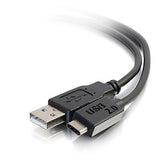 C2G 28870 USB 2.0 USB-C to USB-A Cable, Male to Male, 3'