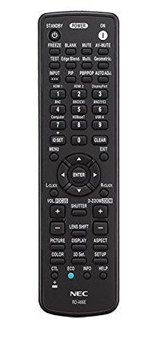 NEC RMT-PJ37 Replacement Remote for NP-PA521U/PA571W/PA621X and NP-PA622U/PA672W/PA722X Projectors