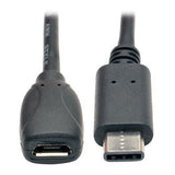 TRIPP LITE USB 2.0 Hi-Speed Cable B Male to USB Type-C Male 6' (U040-006)