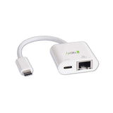 Techly USB C 3.1 to USB C and RJ45 Converter