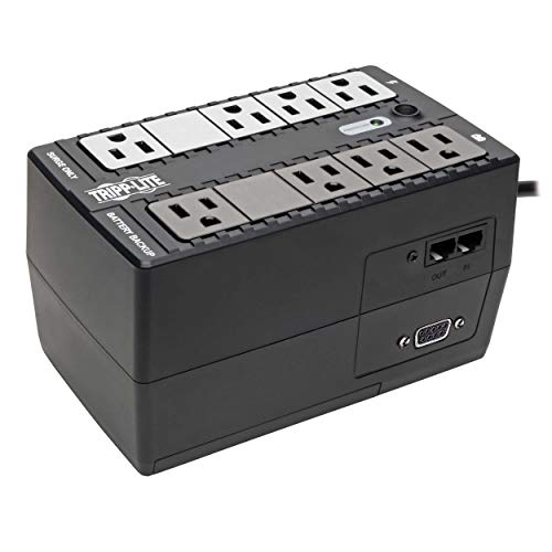 Tripp Lite INTERNET550SER 550VA 300W UPS Desktop Battery Back-Up Compact 120V DB9 RJ11 PC, 8 Outlets