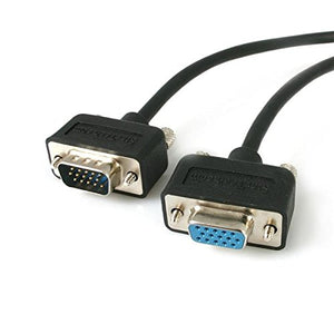 StarTech.com MXT101LP15 Low Profile High Resolution Monitor VGA Extension Cable HD15 M/F, 15-Feet