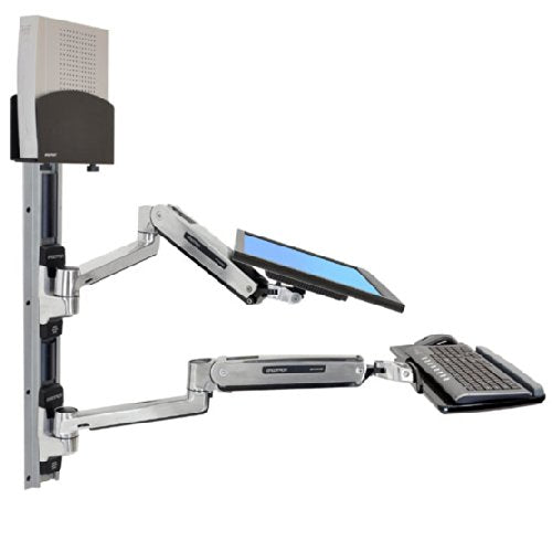 Ergotron Wall Mount Track for CPU, Flat Panel Display, Keyboard, Mouse 45-359-026