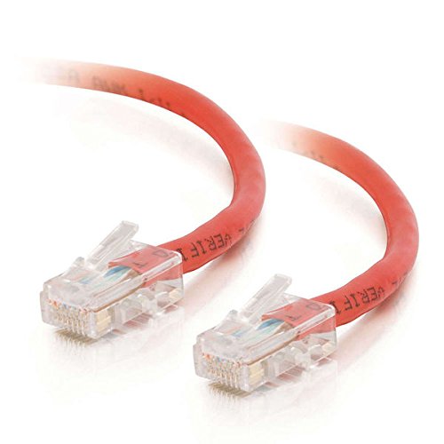 C2G 24503 Cat5e Crossover Cable - Non-Booted Unshielded Network Patch Cable, Red (5 Feet, 1.52 Meters)