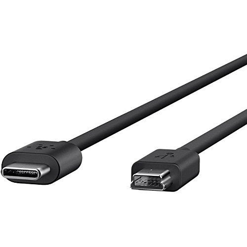 Belkin 's-C Cable6 Ft5 Pin Micro-USB Type B to 24 Pin USB Type C, Black (B2C009-06-BLK)