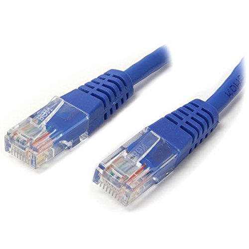 StarTech.com Cat5e Ethernet Cable - 3 ft - Blue - Patch Cable - Molded Cat5e Cable - Short Network Cable - Ethernet Cord - Cat 5e Cable - 3ft (M45PATCH3BL)