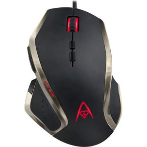 Adesso iMouse X3 Multi Color 9 Button Optical Ergonomic Gaming Mouse with 6 Foot USB Cable Wire and 7 Levels DPI Switch