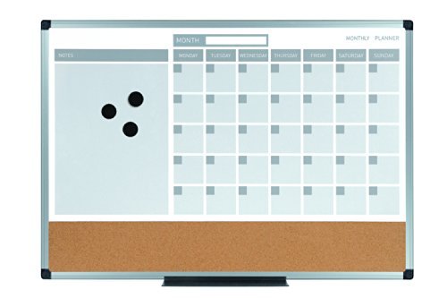 MasterVision 3-in-1 Calendar Dry
