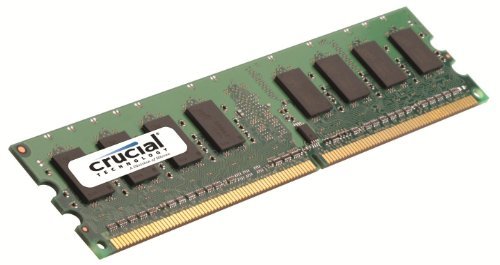 Crucial Technology 1 GB 24-Pin DIMM DR2 PC2-53 Memory Module (CT12864AA667)