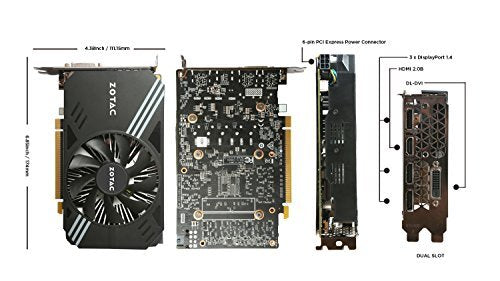 ZOTAC GeForce  VR Ready Super Compact Gaming Graphics Card