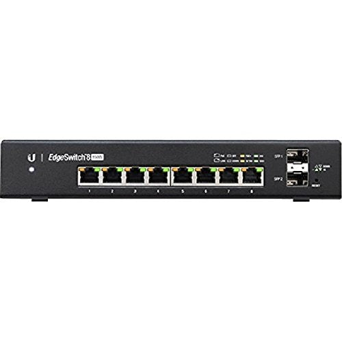 Ubiquiti EdgeSwitch 8, 8-Port Managed PoE+ Gigabit Switch with SFP, 150W (ES-8-150W)