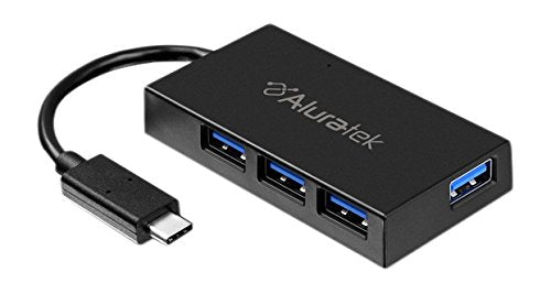 Aluratek 4-Port USB 3.1 Type-C Hub - AUHC0304F