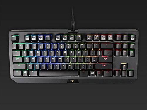 Razer BlackWidow Tournament Edition Chroma, Clicky RGB Mechanical Gaming Keyboard, Compact Layout - Razer Green Switches