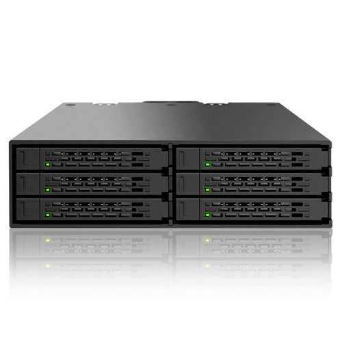 ICY Dock ToughArmor MB996SP-6SB 6 x 2.5 SATA 6Gbps HDD/SSD Mobile Rack/Cage in 1 x 5.25 Bay
