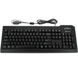 Seal Shield SSKSV207GL Silver Seal Glow Waterproof True Type Keyboard - Backlit Long Cable with Seal C