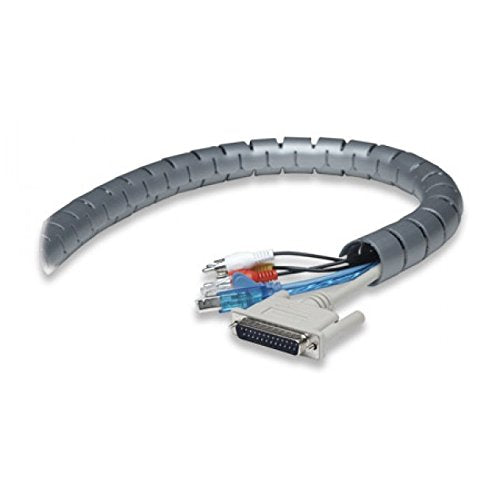Techly Fixible cable cover 2,5m 25mm diameter, black