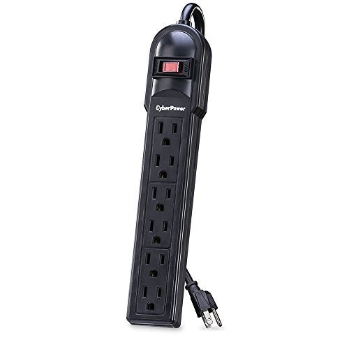 CyberPower CSB6012 Surge Protector 6-Outlets 12-Ft Cord 1200 Joules