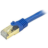 StarTech.com Cat6a Shielded Patch Cable - 4 ft - Blue - Snagless RJ45 Cable - Ethernet Cord - Cat 6a Cable - 4ft (C6ASPAT4BL)